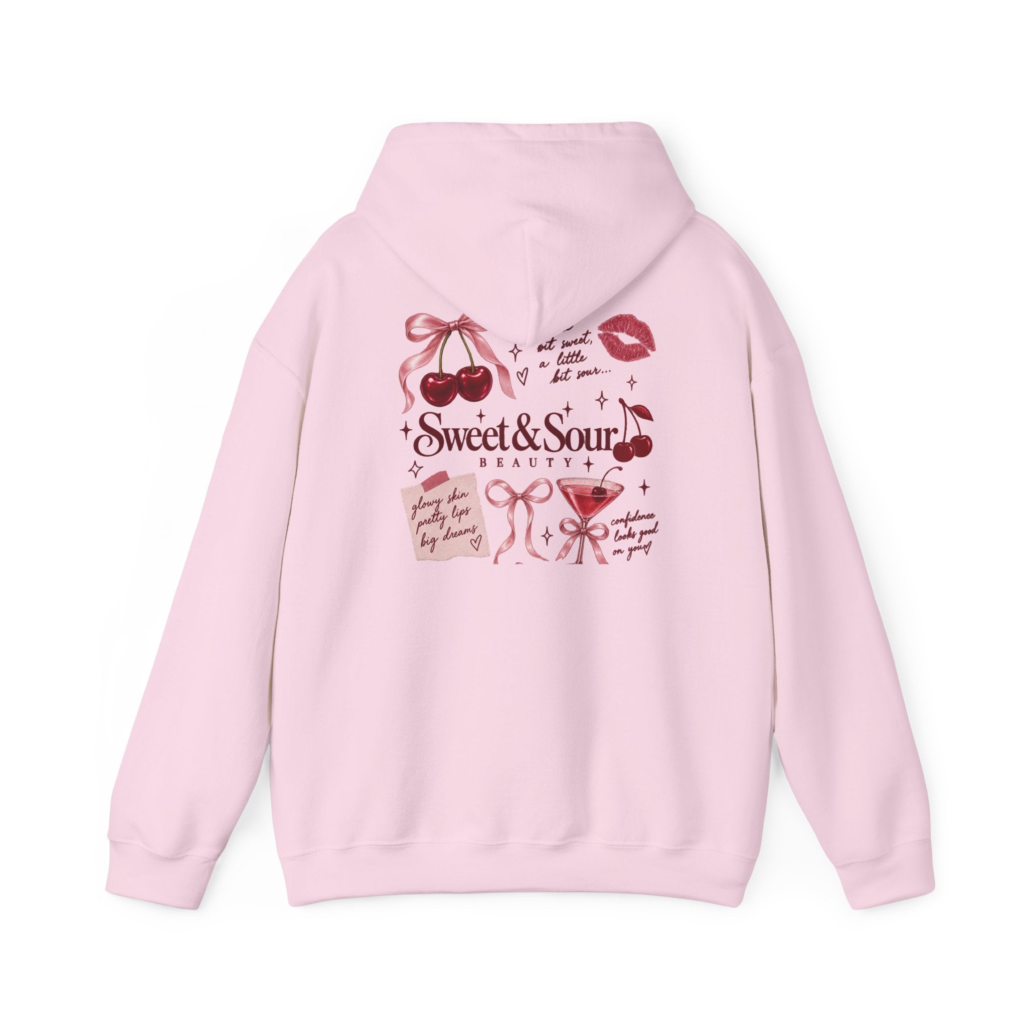 Sweet & Sour Hoodie — Cute Kawaii Cherry Graphic Sweatshirt