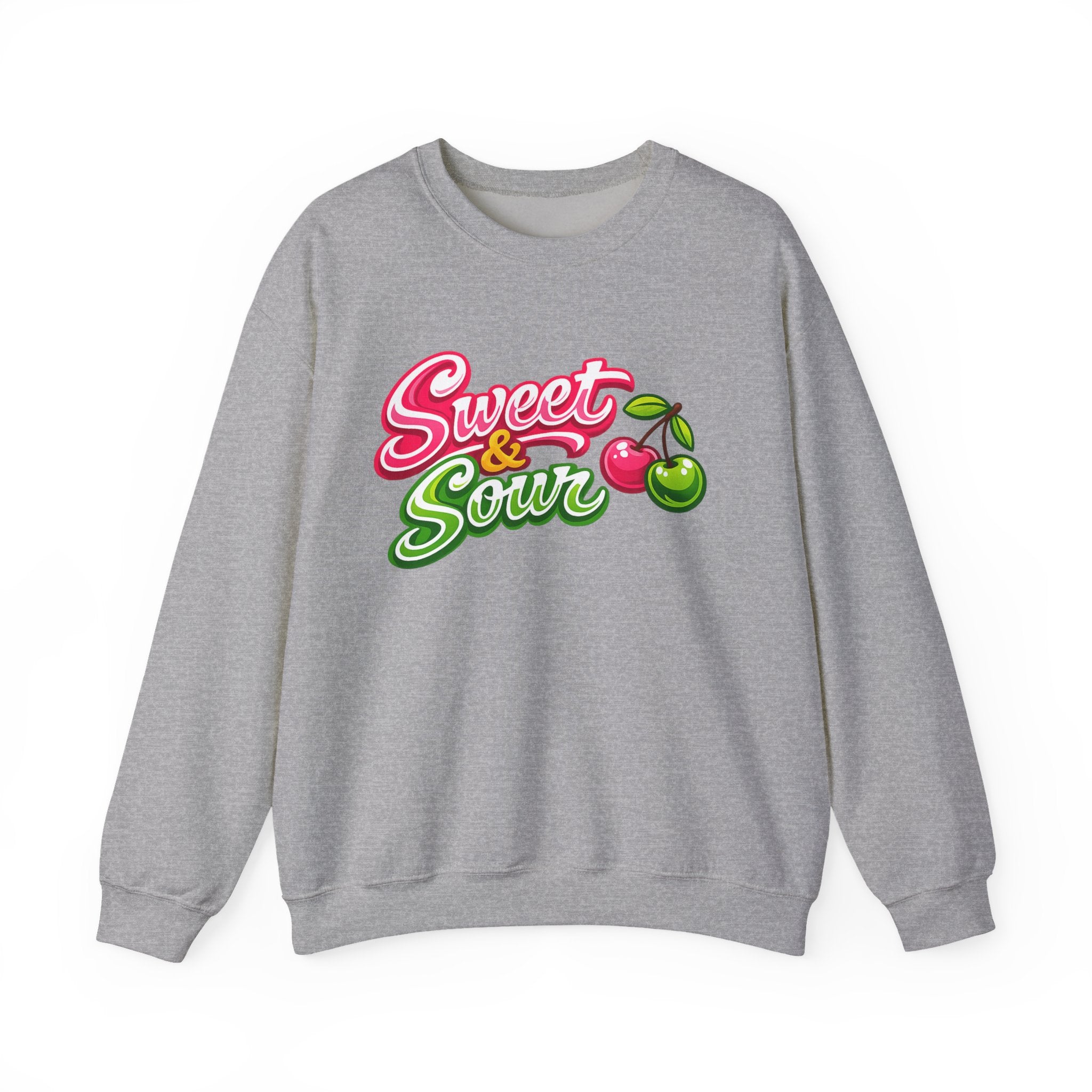 Sweet & Sour Crewneck Sweatshirt — Retro Cherry Graphic