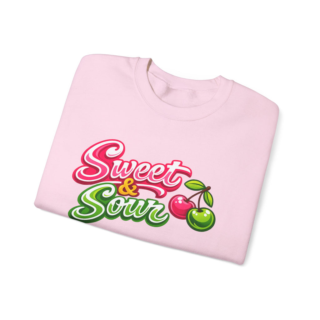 Sweet & Sour Crewneck Sweatshirt — Retro Cherry Graphic