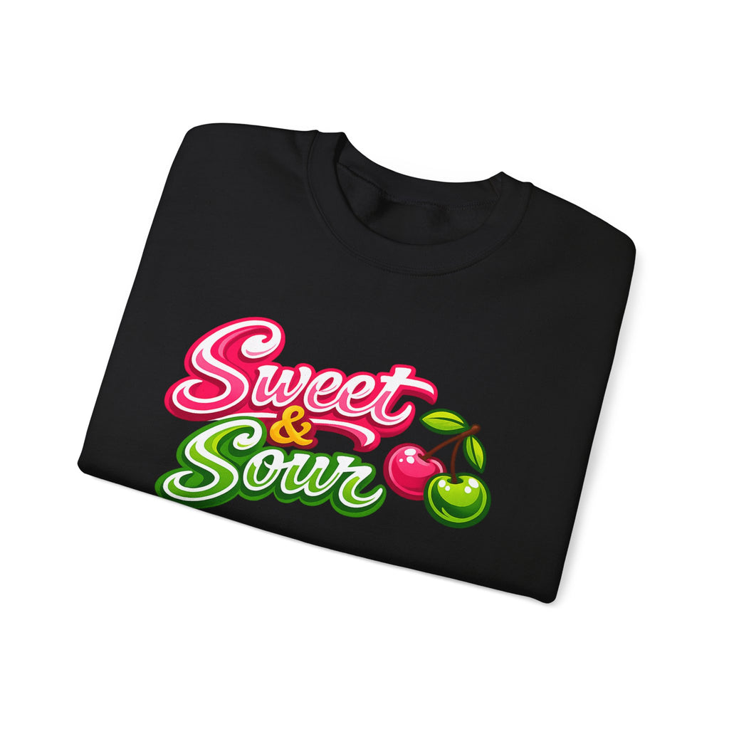 Sweet & Sour Crewneck Sweatshirt — Retro Cherry Graphic