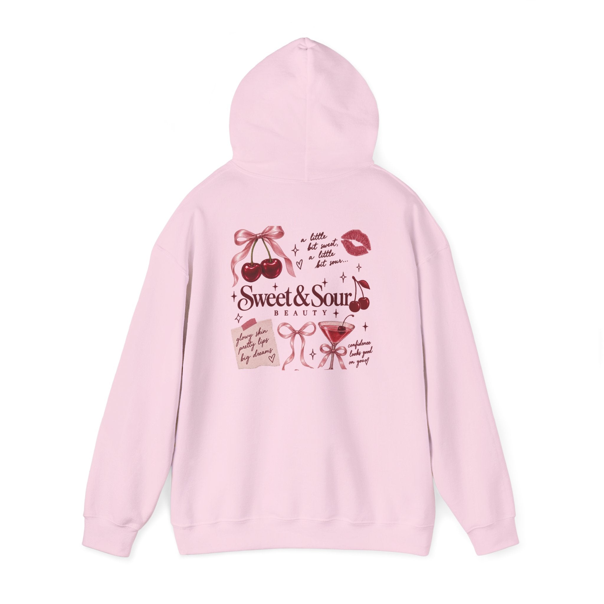 Sweet & Sour Hoodie — Cute Kawaii Cherry Graphic Sweatshirt
