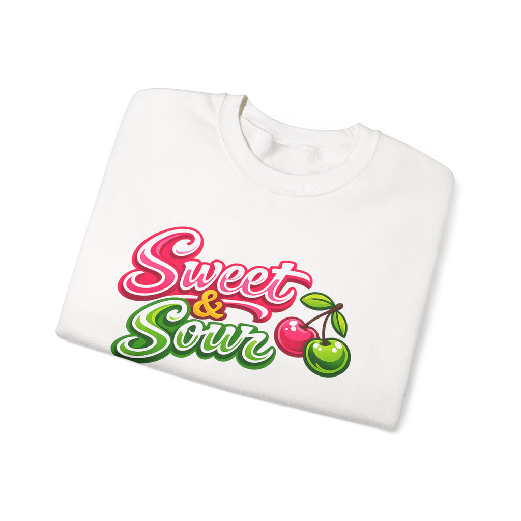 Sweet & Sour Crewneck Sweatshirt — Retro Cherry Graphic
