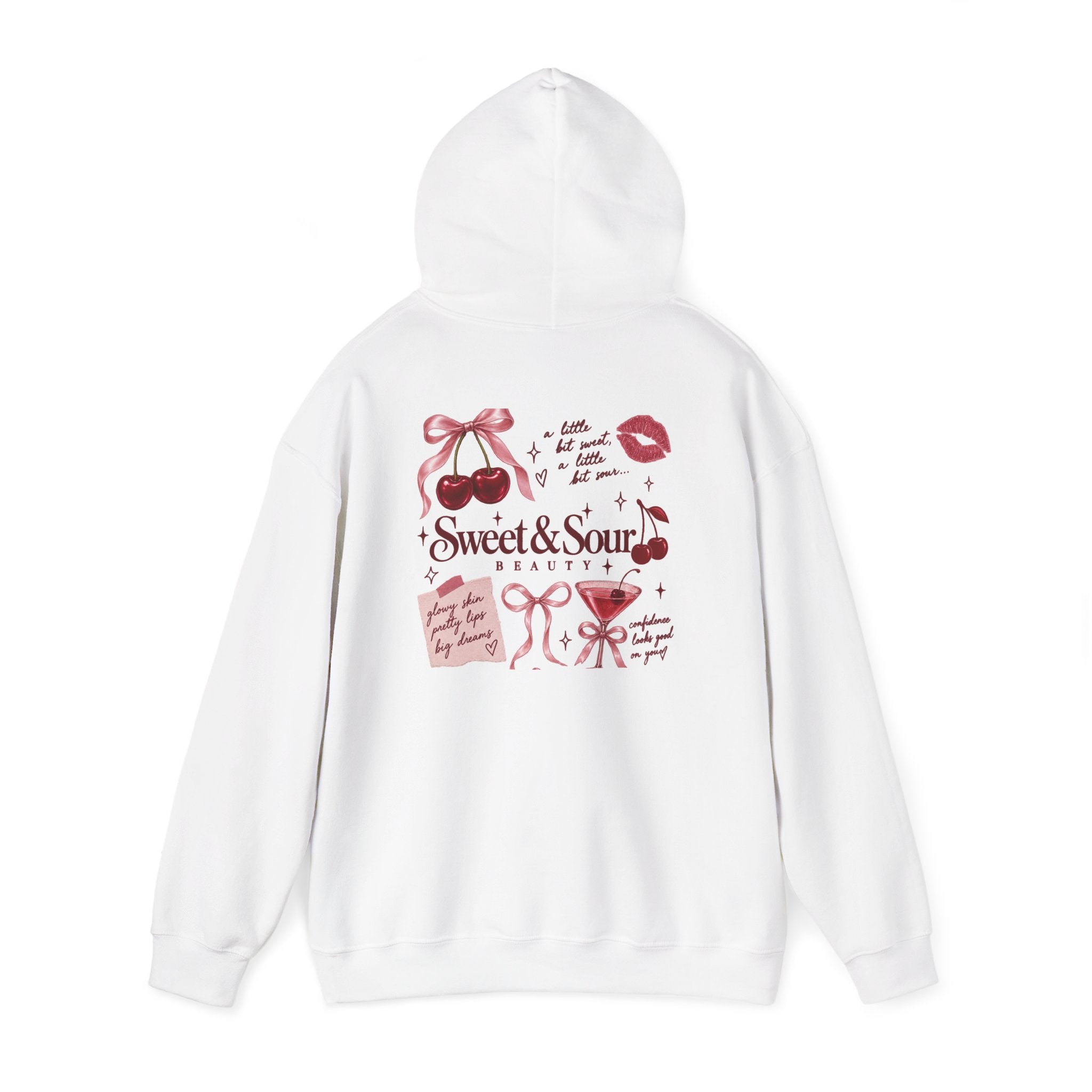 Sweet & Sour Hoodie — Cute Kawaii Cherry Graphic Sweatshirt