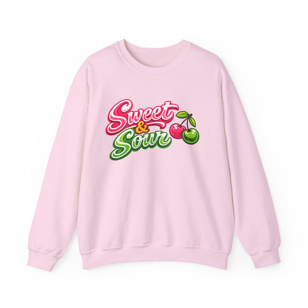 Sweet & Sour Crewneck Sweatshirt — Retro Cherry Graphic