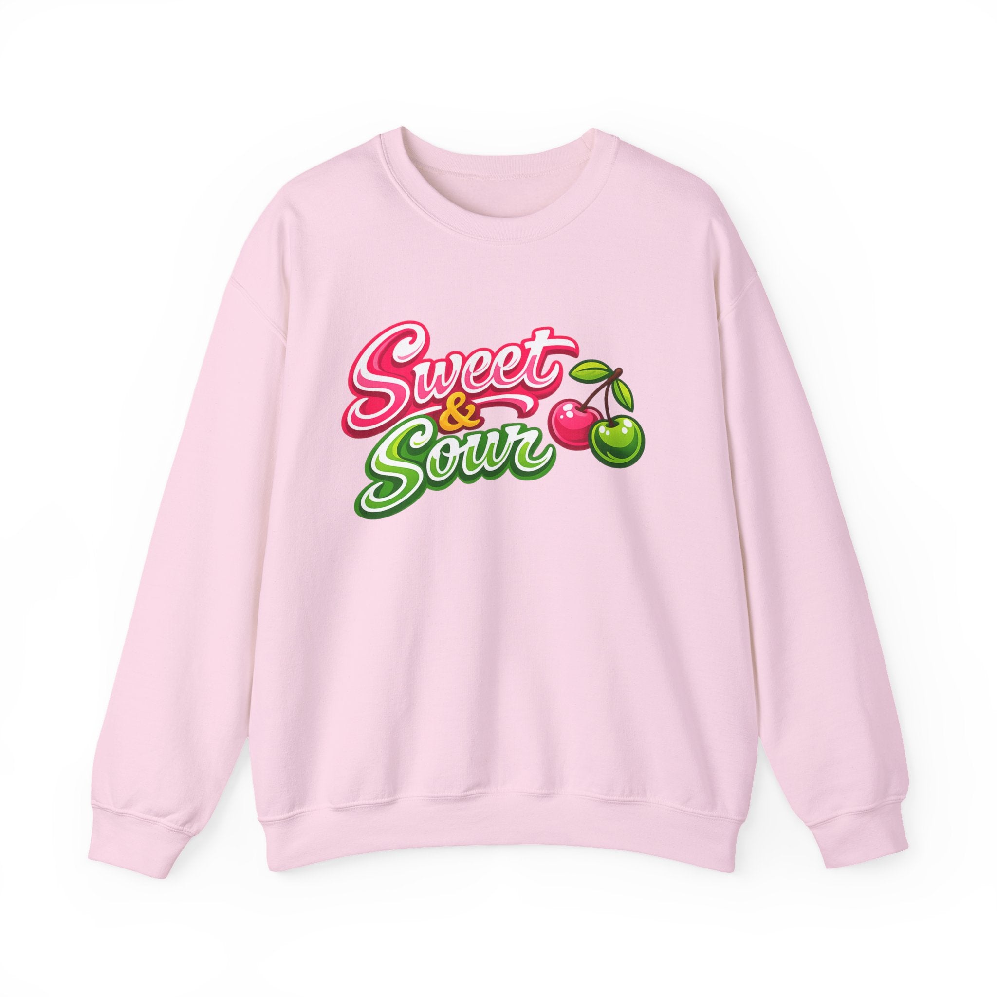 Sweet & Sour Crewneck Sweatshirt — Retro Cherry Graphic