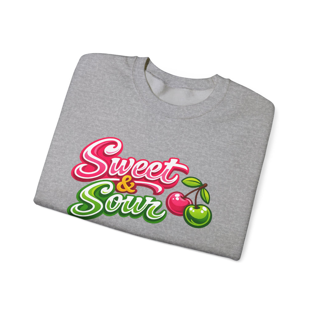 Sweet & Sour Crewneck Sweatshirt — Retro Cherry Graphic