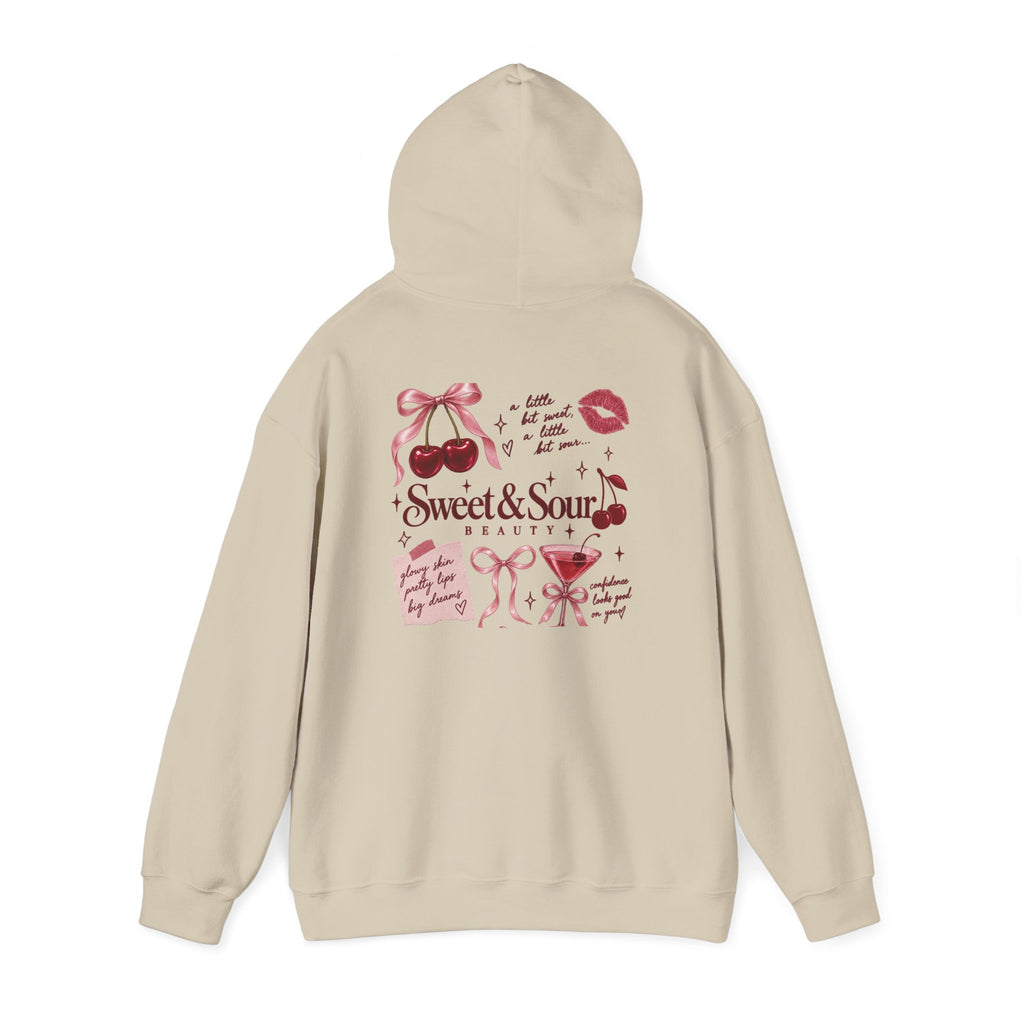 Sweet & Sour Hoodie — Cute Kawaii Cherry Graphic Sweatshirt