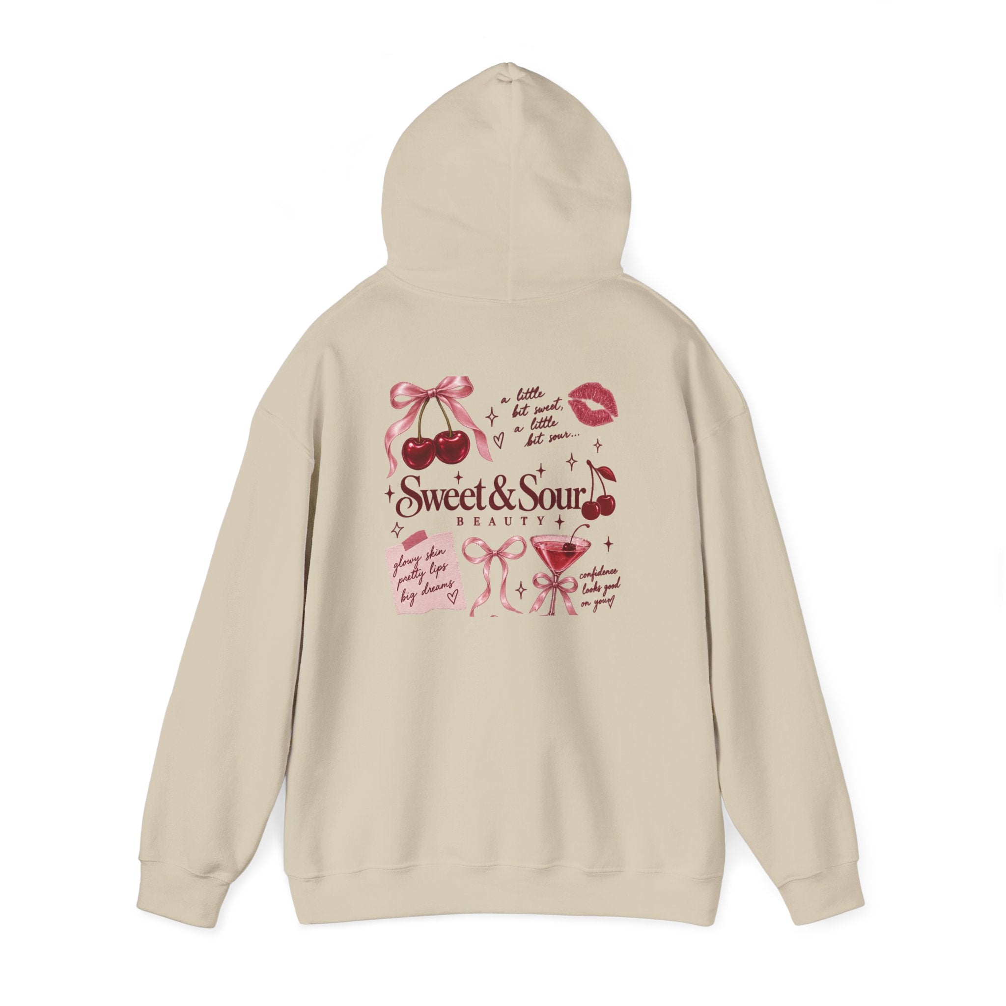 Sweet & Sour Hoodie — Cute Kawaii Cherry Graphic Sweatshirt