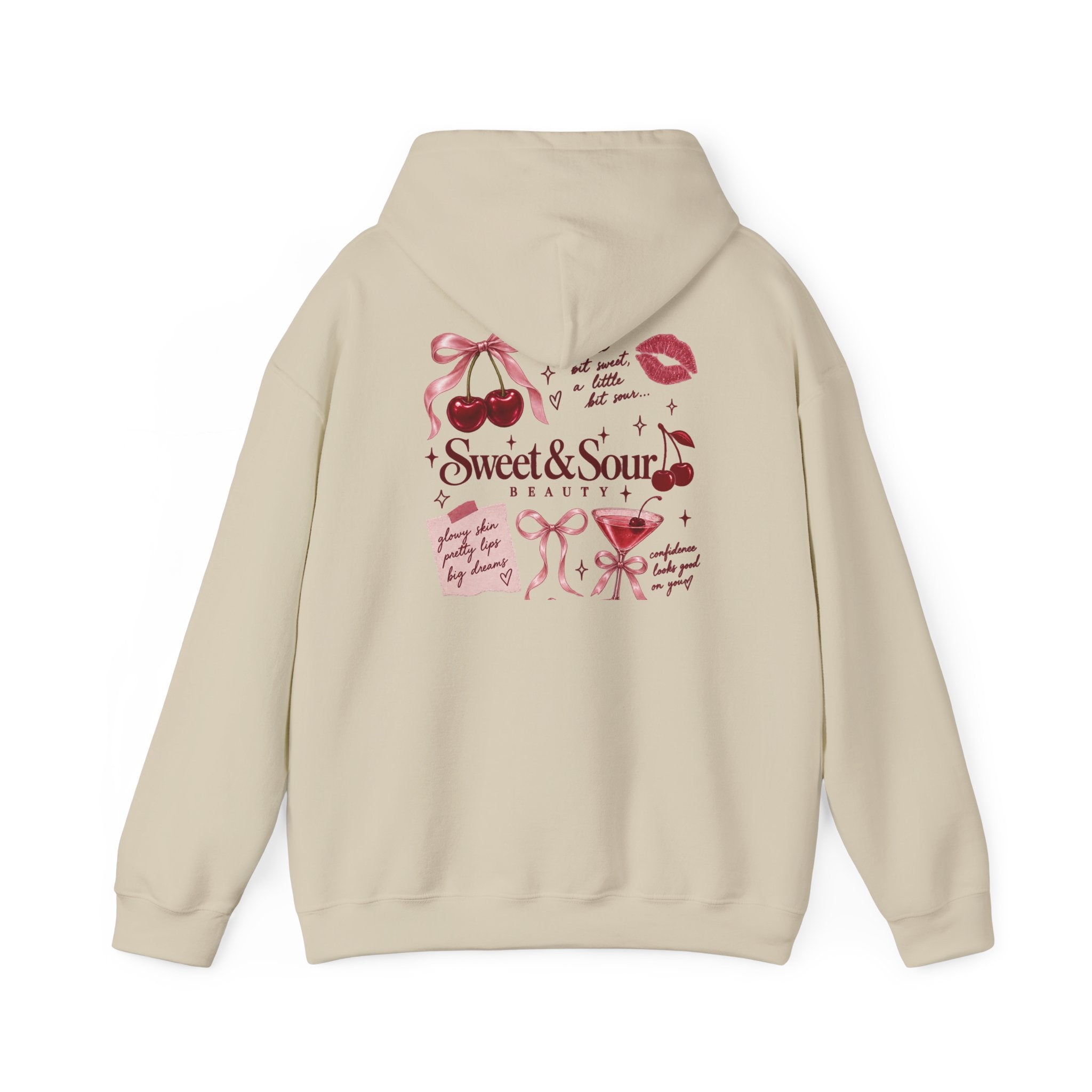 Sweet & Sour Hoodie — Cute Kawaii Cherry Graphic Sweatshirt