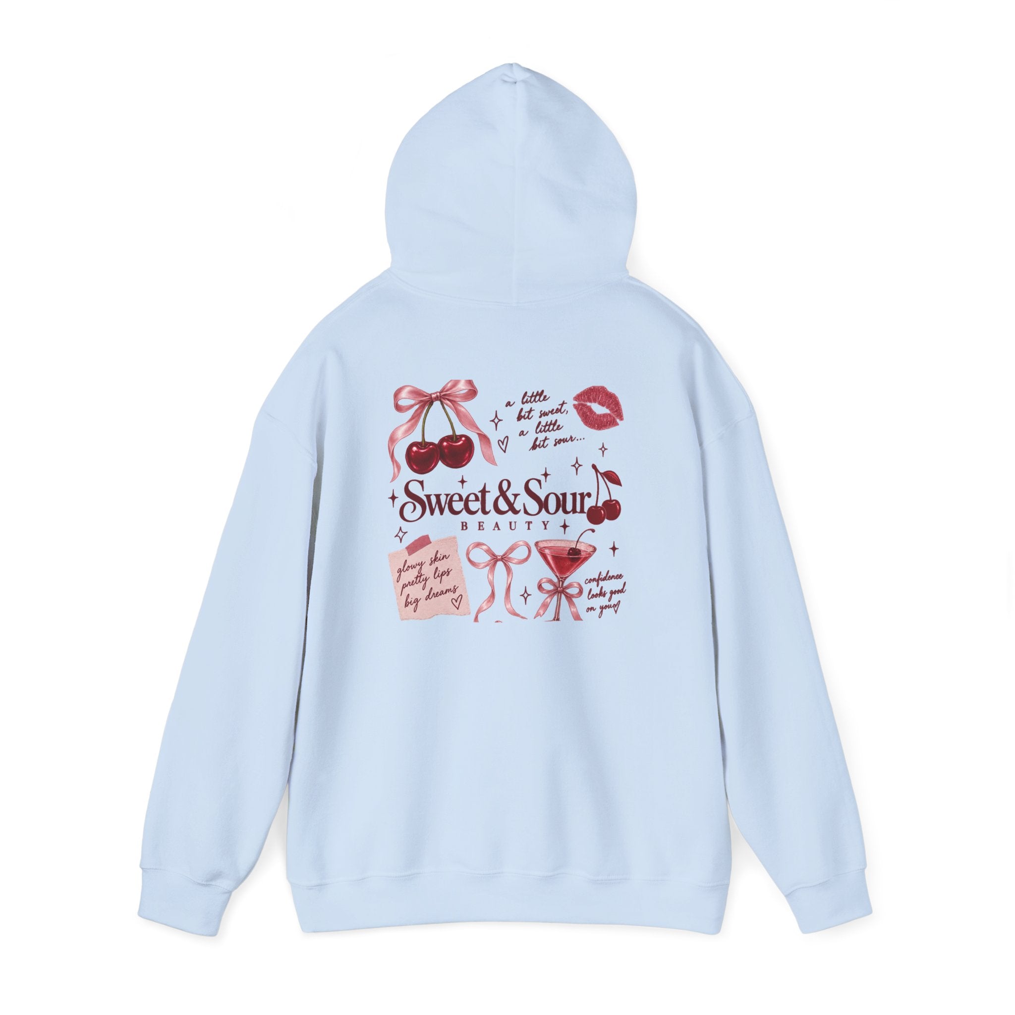 Sweet & Sour Hoodie — Cute Kawaii Cherry Graphic Sweatshirt