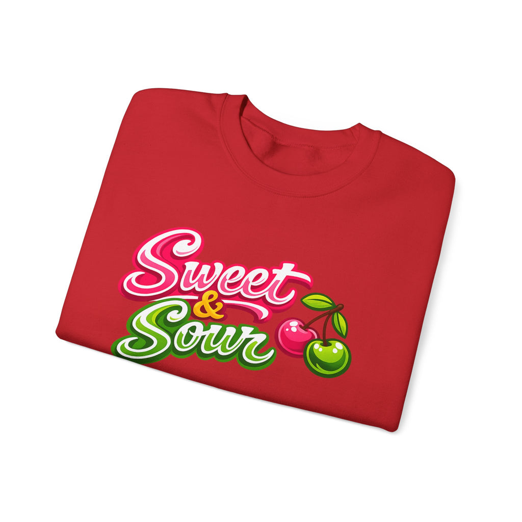 Sweet & Sour Crewneck Sweatshirt — Retro Cherry Graphic
