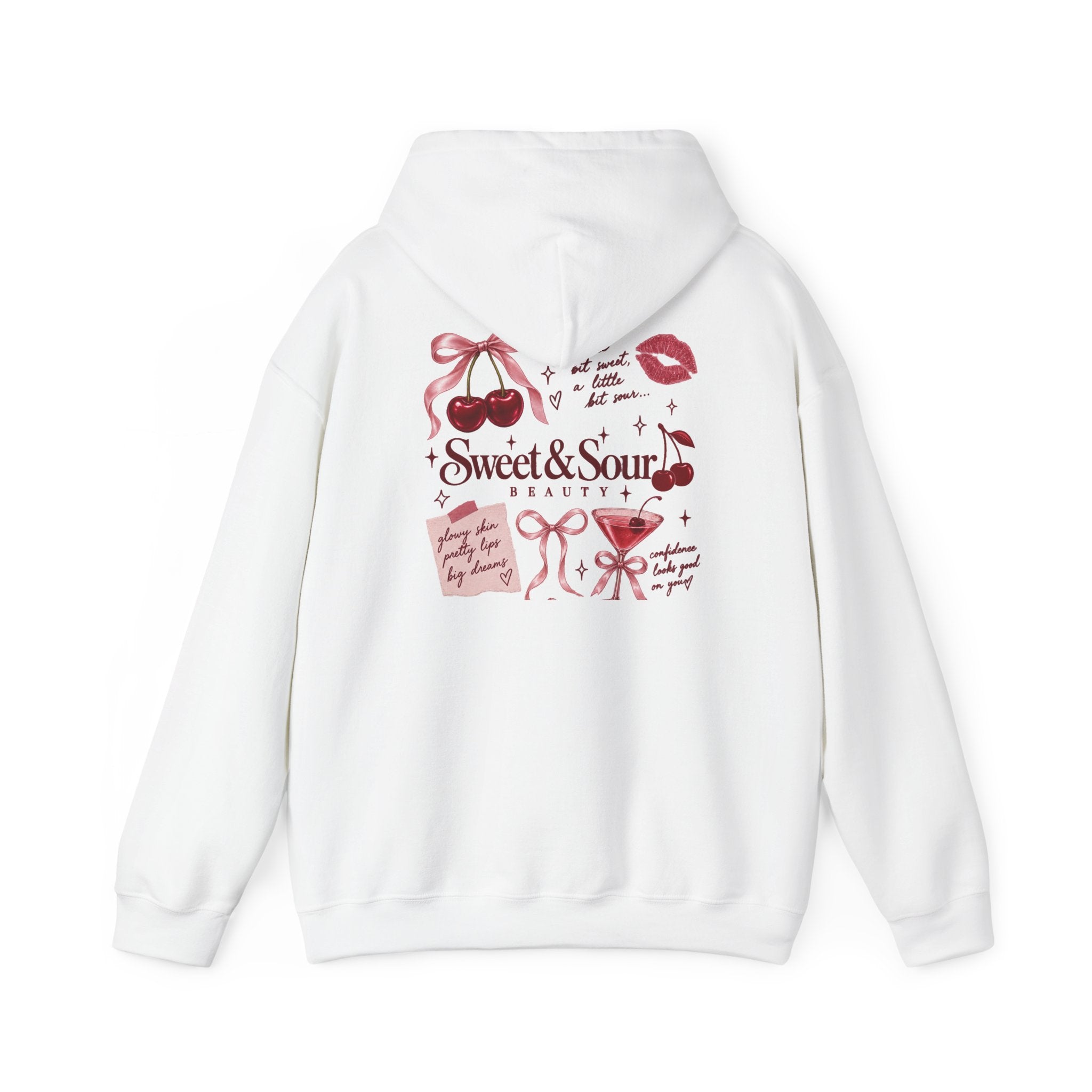 Sweet & Sour Hoodie — Cute Kawaii Cherry Graphic Sweatshirt